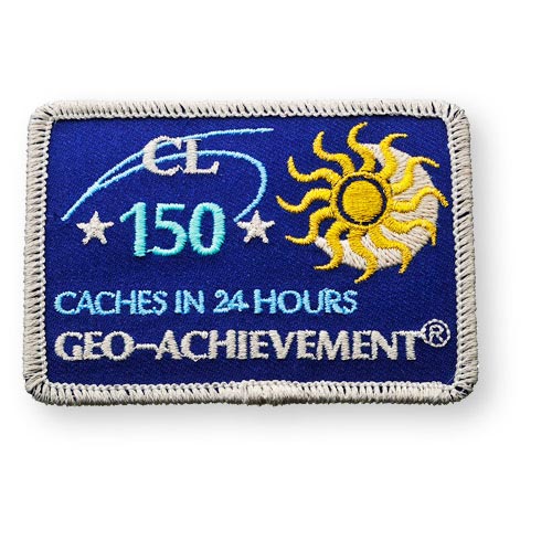 Patch 24 Hours 150 Caches Geo-Achievement Patch 24 Hours 150 Caches Geo-Achievement
