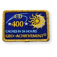 Patch 24 Hours 400 Caches Geo-Achievement