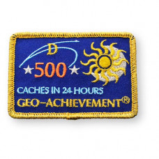 Patch 24 Hours 500 Caches Geo-Achievement