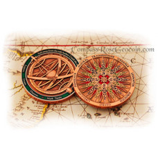 Compass Rose Geocoin 2009 - copper