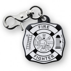 Firefighter Accountability Tag - Black-White Firefighter Accountability Tag - Black-White