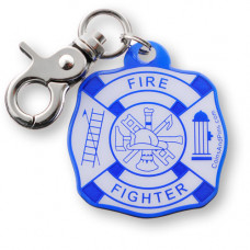 Firefighter Accountability Tag - Blue-White
