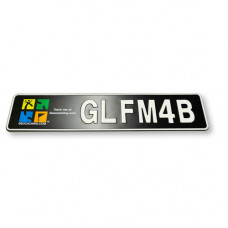 Geocaching License Plate - Europe size