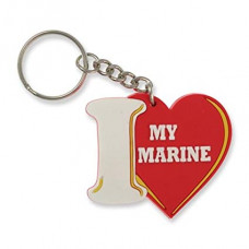 I Love My Marine Keychain