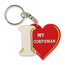 I Love My Corpsman Keychain