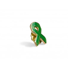 Green Ribbon Lapel Pin