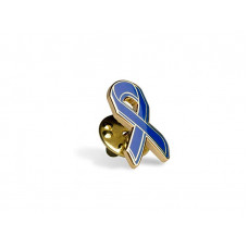 Blue Ribbon Lapel Pin