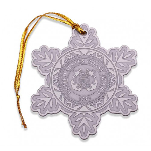 Coast Guard Christmas Snowflake Ornament Coast Guard Christmas Snowflake Ornament