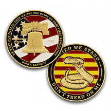 Liberty Bell United We Stand Challenge Coin