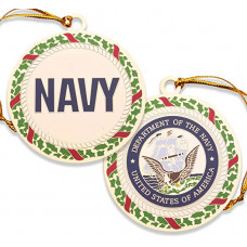 Navy Christmas Ornament 