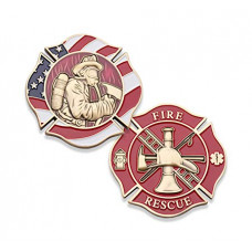 Maltese Cross Fire & Rescue Challenge Coin