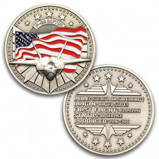 F-22 Raptor Aircraft Challenge Coin
