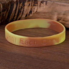 Desert Camo Until Each One is Home Support Wrist Band