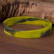 Green Camo Until Each One is Home Support Wrist Band