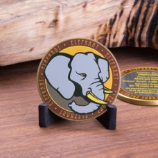 Elephant Wildlife Challenge Coin
