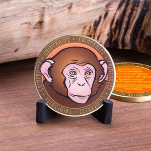 Chimpanzee Wildlife Challenge Coin Chimpanzee Wildlife Challenge Coin