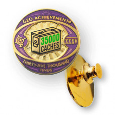 Geo-Achievement Pin 35000 Finds